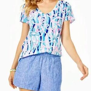 Lilly Pulitzer Lilo Linen Shorts 4 inch